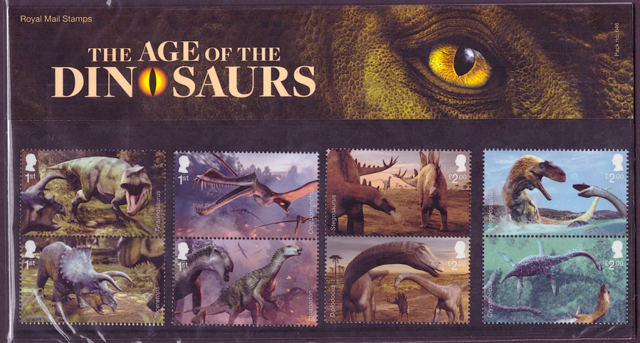 (image for) 2024 Age of the Dinosaurs Royal Mail Presentation Pack 646
